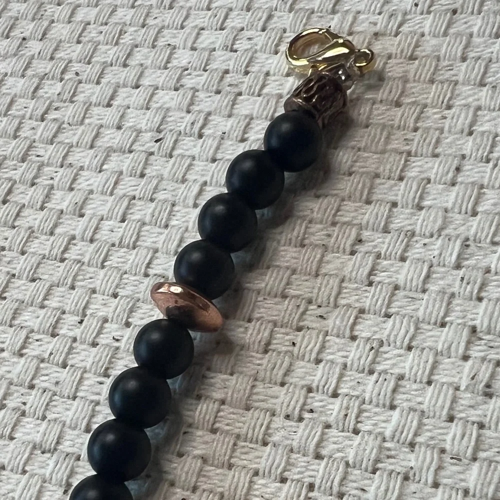 Bracelet Set (3) Cats  Eye Beads- Handmade‎